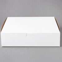 10 inch x 10 inch x 2 1/2 inch White Pie / Bakery Box - 10/Pack