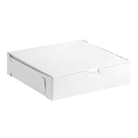 10" x 10" x 2 1/2" White Customizable Pie / Bakery Box - 10/Pack