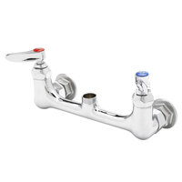 T&S B-0330-LN Wall Mounted Double Pantry Base Faucet with 8" Centers
