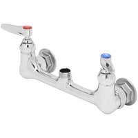 T&S B-0230-LN Wall Mounted Pantry Faucet Base with 8" Adjustable Centers and Eterna Cartridges