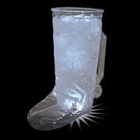 20 oz. Customizable Plastic Cowboy Boot Mug with White LED Light - 48/Case