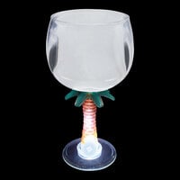 12 oz. Plastic Palm Tree Stem Goblet with LED Light - 48/Case
