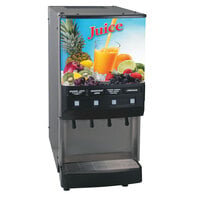 Bunn 37300.0054 JDF-4S Silver Series Four Flavor Cold Beverage System with LED Lighted Graphics