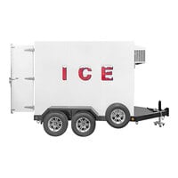 Leer 5X10ADT 5' x 10' Auto Defrost Cooler / Freezer / Ice Transport with 2 Swing Doors and Integrated Trailer