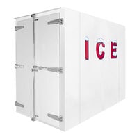 Leer 5X10AD 5' x 10' Auto Defrost Cooler / Freezer / Ice Transport with 2 Swing Doors