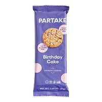 Partake Gluten-Free Crunchy Birthday Cake Cookies 1.09 oz. - 24/Case
