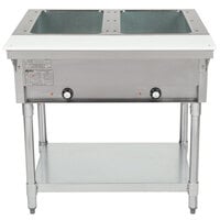 Eagle Group DHT2 Open Well Two Pan Electric Hot Food Table - 120V