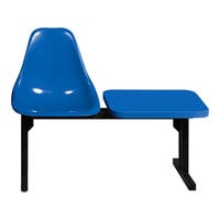 Sol-O-Matic One-Person Regal Blue Modular Seating Unit with Table