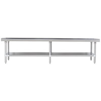 Advance Tabco ES-308 30 inch x 96 inch Stainless Steel Equipment Stand with Stainless Steel Undershelf
