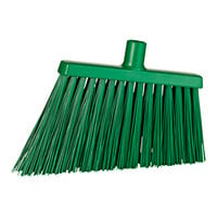 Vikan 29142 11 1/2" Green Angled Broom Head with Unflagged Bristles