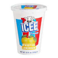 ICEE Frosted Lemonade Freeze Cup 12 fl. oz. - 12/Case