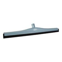 Vikan 775488 23 5/8" Gray Double Foam Floor Squeegee with Plastic Frame