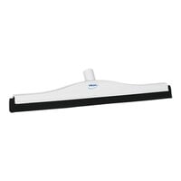 Vikan 77535 19 11/16" White Double Foam Floor Squeegee with Plastic Frame