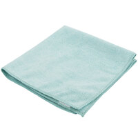 Carlisle 3633409 16 inch x 16 inch Green Terry Microfiber Cleaning Cloth - 12/Case
