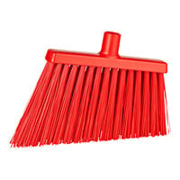 Vikan 29144 11 1/2" Red Angled Broom Head with Unflagged Bristles
