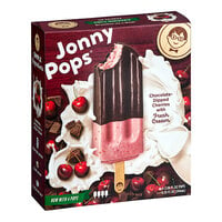 JonnyPops Chocolate-Dipped Cherries with Fresh Cream Popsicle 2.06 fl. oz. - 24/Case