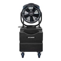 XPOWER Portable 3-Speed Indoor / Outdoor Cooling Misting Fan / Air Circulator with Water Pump and 11.8 Gallon Reservoir Tank - 1700CFM; 115V - FM-88WK
