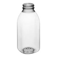 12 oz. Square Milkman rPET Clear Juice Bottle - 160/Bag