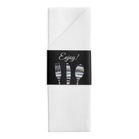 Dinex Black Enjoy Paper Napkin Sleeve 16" x 16" - 300/Case