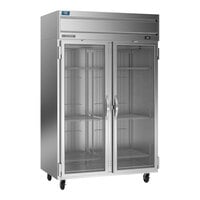 Beverage-Air CT2HC-1G 52" Cross-Temp 2 Section Convertible Reach-In Refrigerator / Freezer with Glass Doors