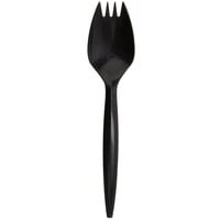 Extra Heavy Plastic Fork Black 1000/Case 