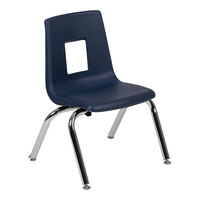Flash Furniture Mickey Advantage 12" Navy Stackable Classroom Chair