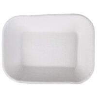 Huhtamaki Chinet 10405 Savaday 9" x 7" # 300 Molded Fiber / Pulp Rectangular Food Tray - 500/Case