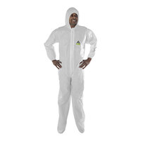 Cordova Defender Premium White Disposable Microporous Film and Non-Woven Polyolefin Coveralls with Hood and Boots