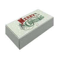 5 1/2" x 2 3/4" x 1 3/4" 1-Piece 1/2 lb. Merry Christmas Candy Box - 250/Case
