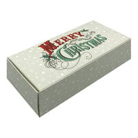 7 1/8" x 3 3/8" x 1 7/8" 1-Piece 1 lb. Merry Christmas Candy Box - 250/Case