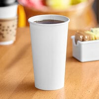 Solo 420W-2050 White Poly Paper Hot Cup - 20 oz. - 600/Case