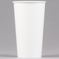 Solo 420W-2050 20 oz. White Poly Paper Hot Cup - 600/Case
