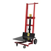 Wesco Industrial Products 750 lb. 4-Wheel Hydraulic Pedalift with 30" x 22" Platform and 54" Lift Height 260010