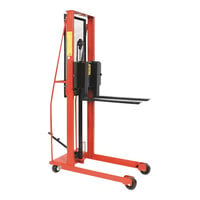 Wesco Industrial Products 1,000 lb. Economy Series Straddle Fork Stacker with 30" Forks and 76" Lift Height 260055