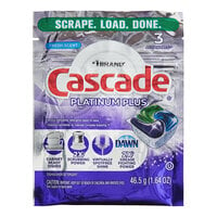 Cascade Platinum Plus 08652 ActionPacs Fresh Scent Automatic Dishwasher Detergent - 30/Case