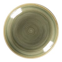 RAK Porcelain Rakstone Spot 10 1/4" Emerald Porcelain Deep Coupe Plate - 12/Case