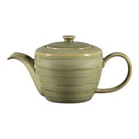 RAK Porcelain Rakstone Spot 13.55 oz. Emerald Porcelain Tea Pot with Lid - 4/Case