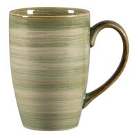 RAK Porcelain Rakstone Spot 8.8 oz. Emerald Porcelain Mug with Handle - 6/Case