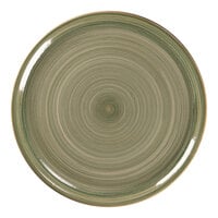 RAK Porcelain Rakstone Spot 12 15/16" Emerald Porcelain Pizza Plate - 6/Case