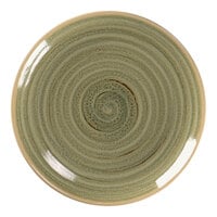 RAK Porcelain Rakstone Spot 5 15/16" Emerald Porcelain Rimless Plate - 24/Case