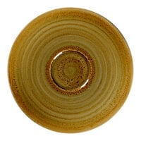 RAK Porcelain Rakstone Spot 5 1/8" Garnet Porcelain Espresso Cup Saucer - 12/Case