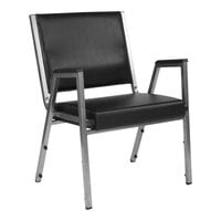 Flash Furniture Hercules Black Vinyl Bariatric Medical Reception Arm Chair