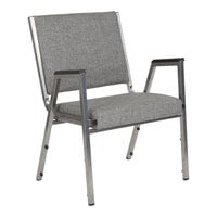 Flash Furniture Hercules Gray Fabric Bariatric Medical Reception Arm Chair