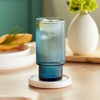 Blue Vacuum-Insulated Metal Margarita Glass –