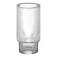 Acopa Lore 5 1/2" Clear Glass Ribbed Tealight / Votive Holder - 12/Case