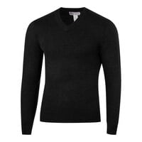 Henry Segal Men's Customizable Black High-Tech Acrylic Long Sleeve Sweater