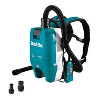 Makita GCV06Z 40V Max XGT Lithium Ion Cordless Brushless 3-Speed 2 Qt. Backpack Dry Dust Extractor with HEPA Filtration and AWS Capability (Tool Only)