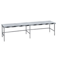 Advance Tabco TSPT-3010 Poly Top Work Table 30 inch x 120 inch - Open Base