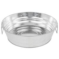 American Metalcraft MTUB12 11 5/8" x 3 1/4" Round Galvanized Metal Tub