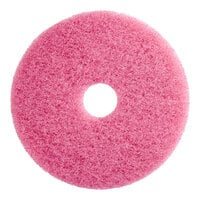 Lavex 17" Pink Auto Scrubber Floor Machine Pad - 5/Case